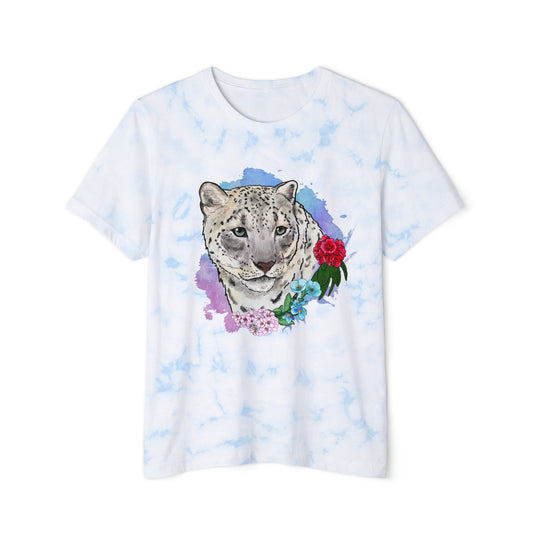 Snow Leopard Tie-Dyed T-Shirt