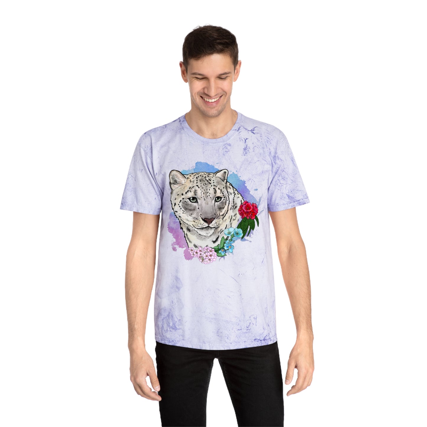 Snow Leopard Color Blast T-Shirt