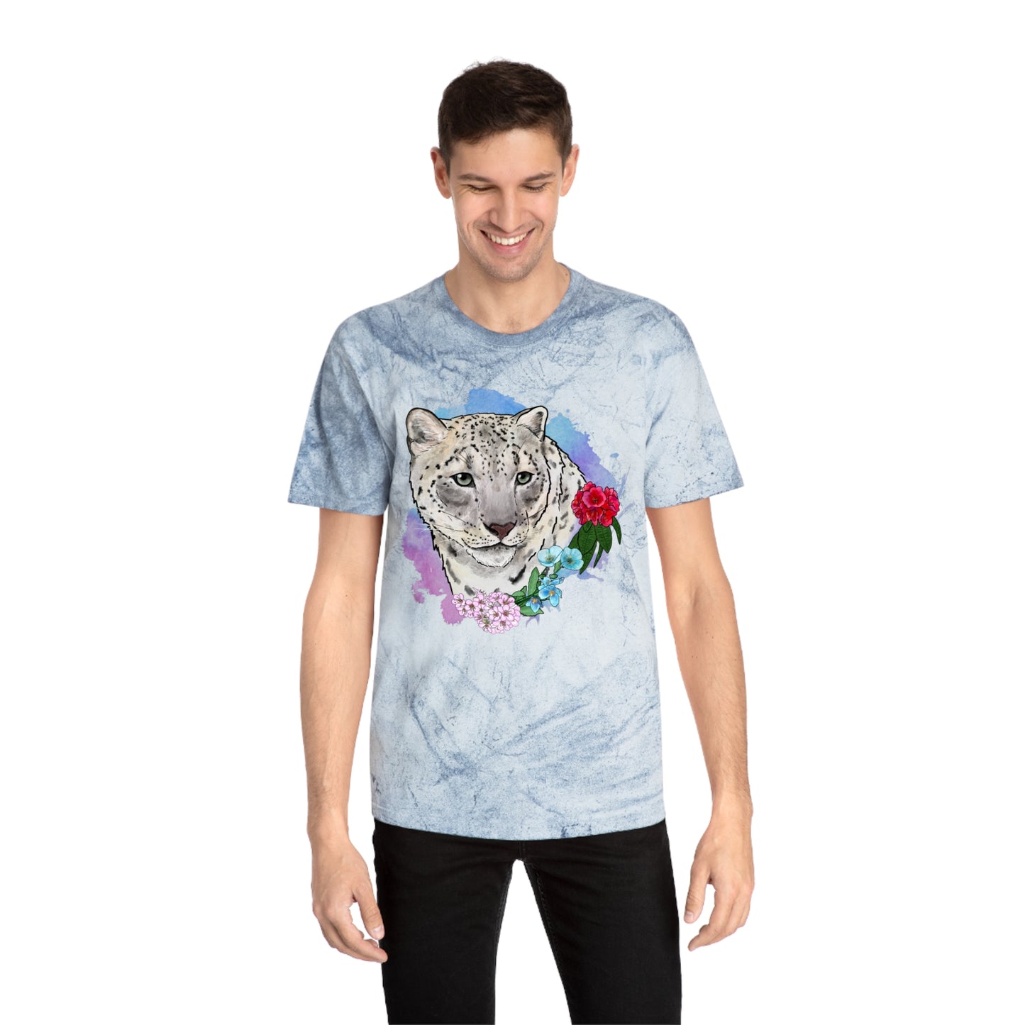 Snow Leopard Color Blast T-Shirt