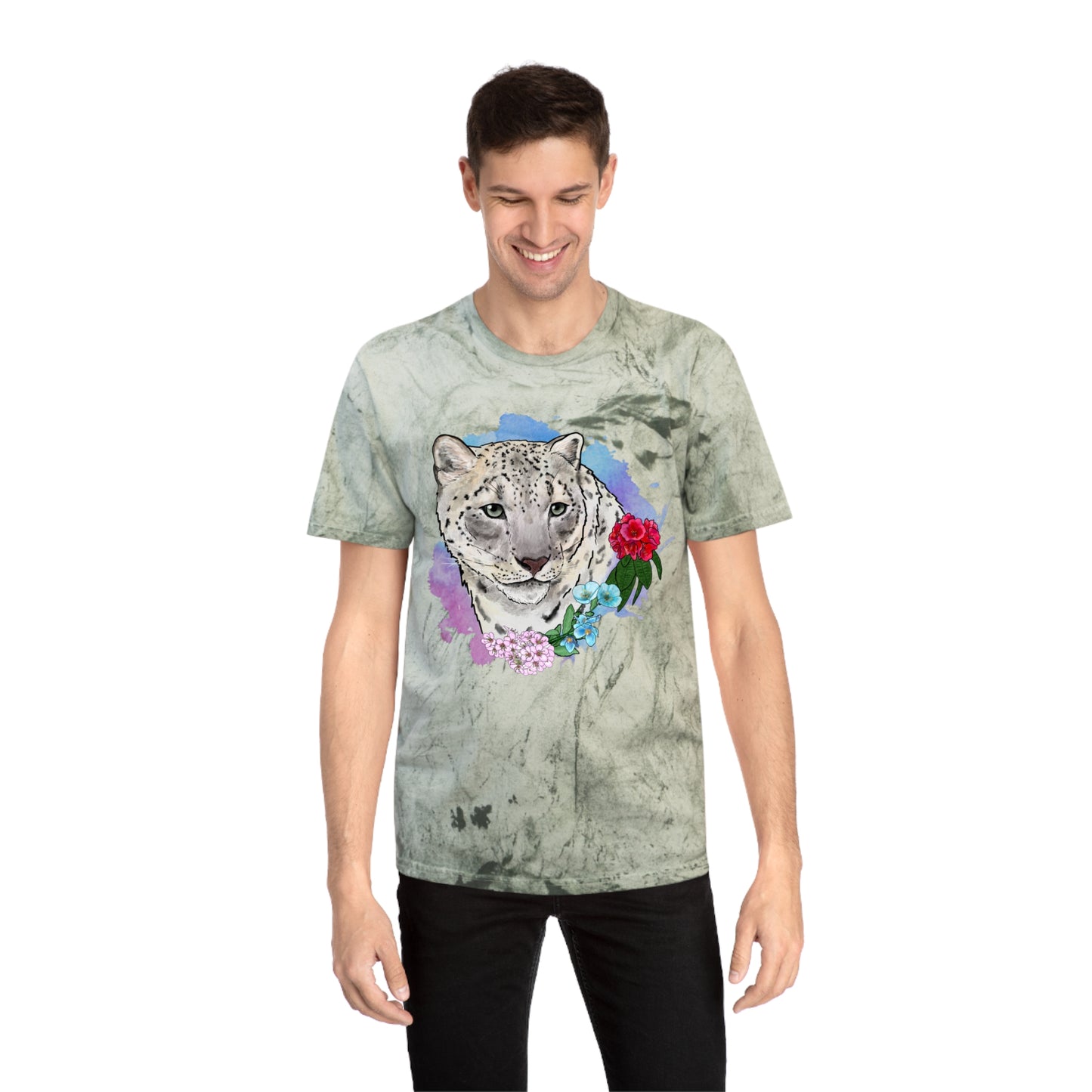 Snow Leopard Color Blast T-Shirt