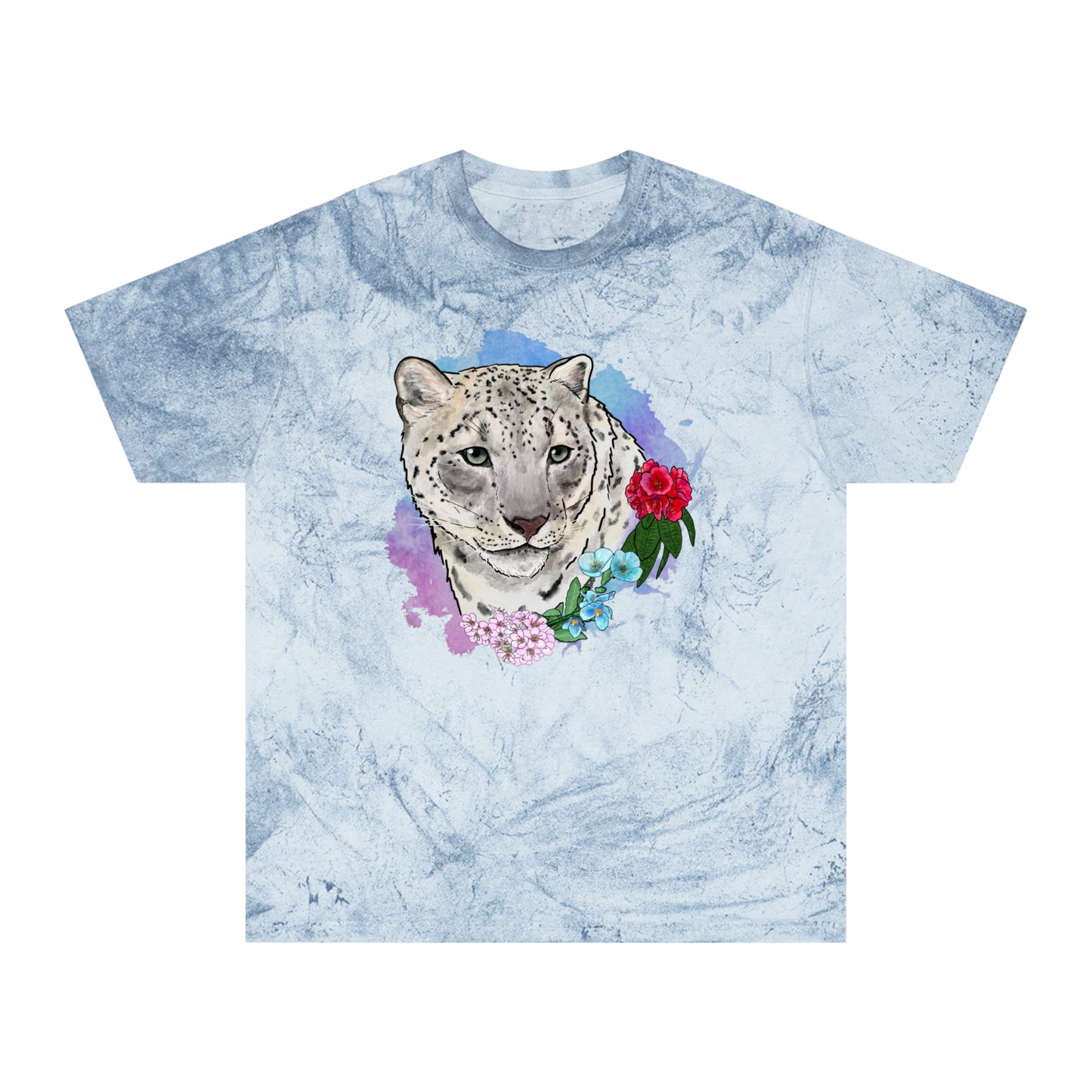 Snow Leopard Color Blast T-Shirt