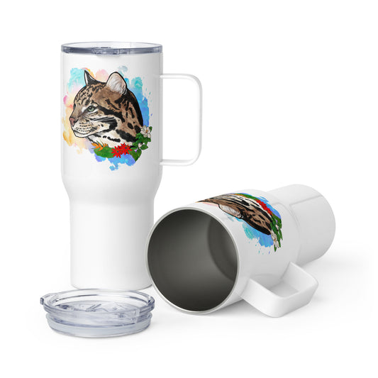 Ocelot Travel mug with a handle