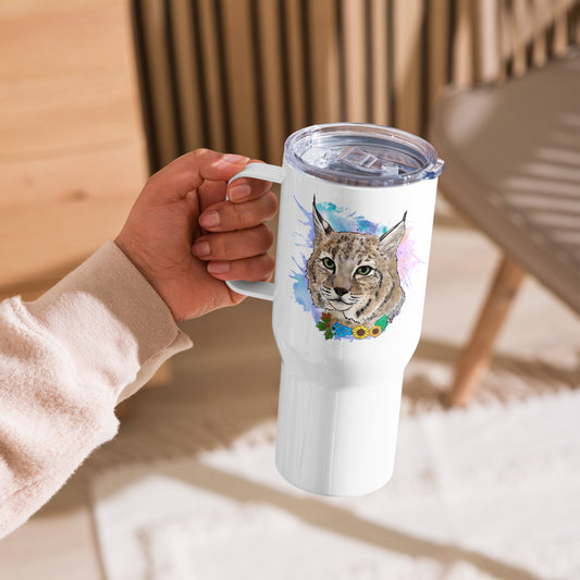 Bobcat Travel mug with a handle