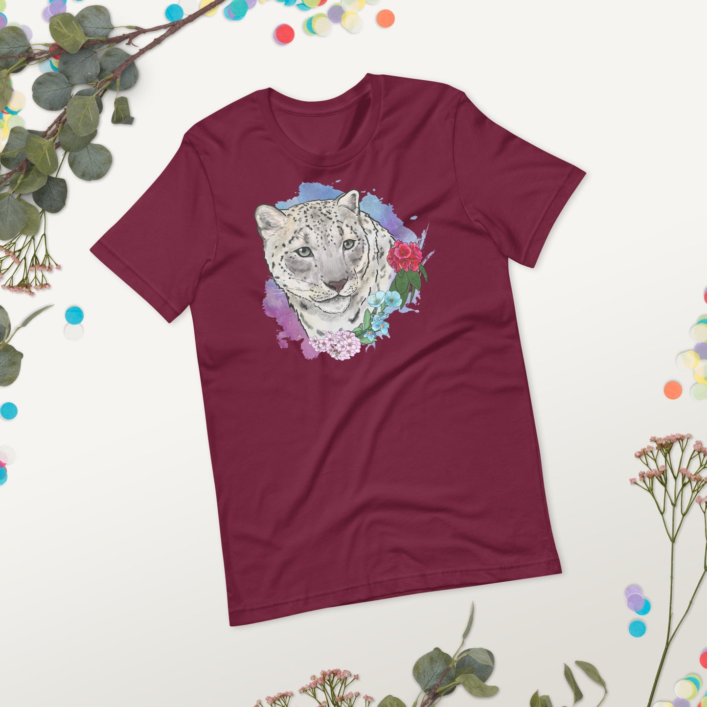 Snow Leopard Unisex t-shirt