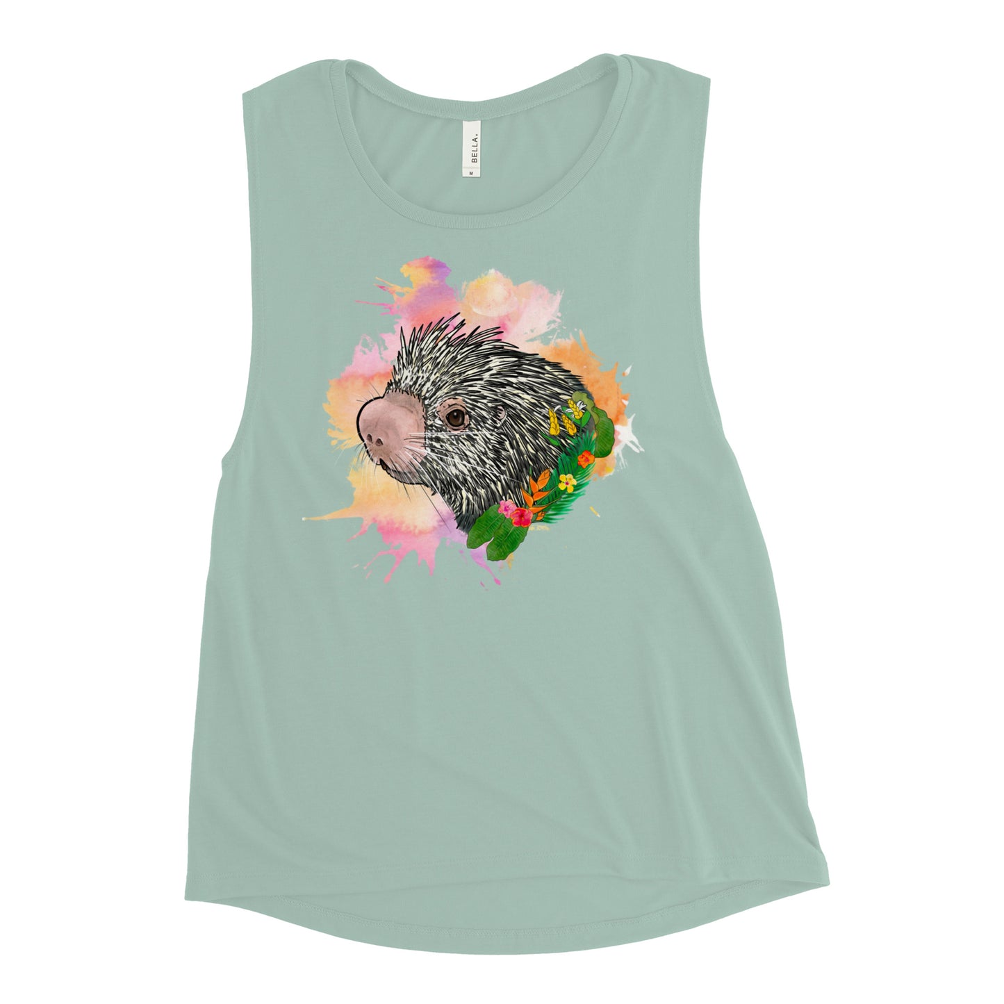 Prehensile Tailed Porcupine Ladies’ Muscle Tank